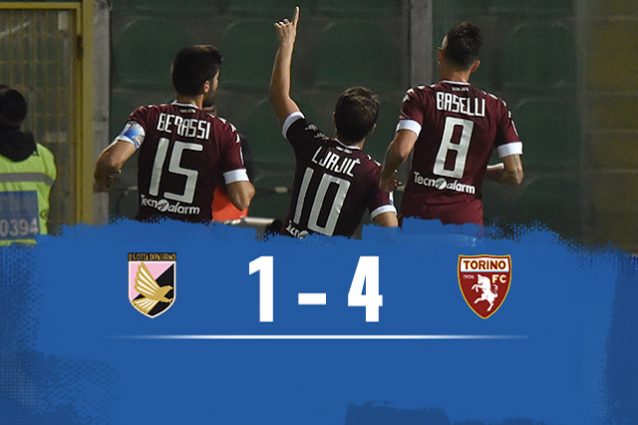 Fischio finale: Torino batte Palermo 4-1